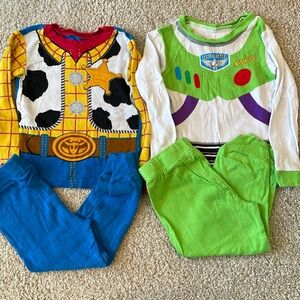 Pixar Woody and Buzz Lightyear pajamas.